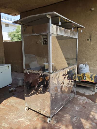 Burger Shawarma Counter Stall and Fridge