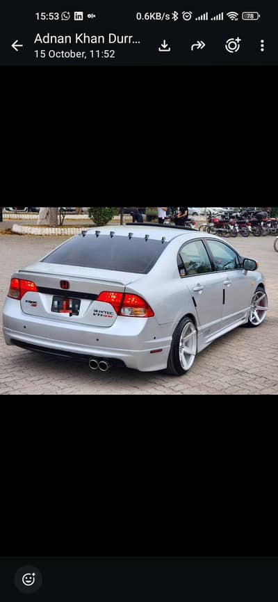 honda Civic fd reborn SI trunk and tailights