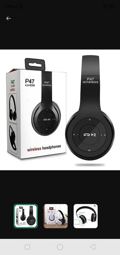 new p47 headphones with box pack