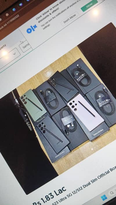 Samsung S23 Ultra 5G Dual sim Official PTA Approved with box