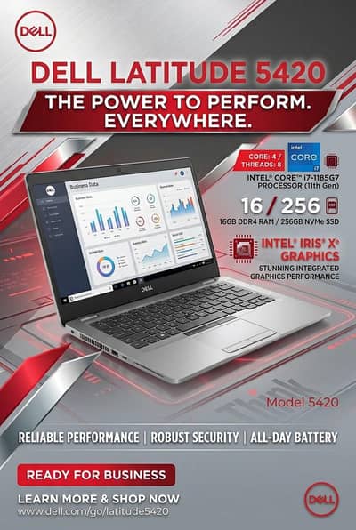 Dell latitude 5420 i7/11th gen 16/256