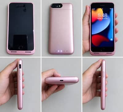 Apple iPhone 7 Plus – Rose Gold  Battery Power Case Included