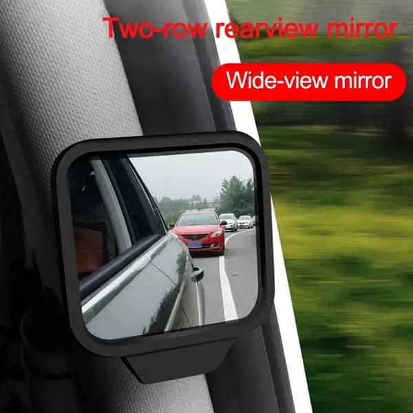 1 Pc Car Blind Spot Mirror – Adjustable Wide-Angle Convex Side Rear View Mirror for Cars, SUVs & Trucks