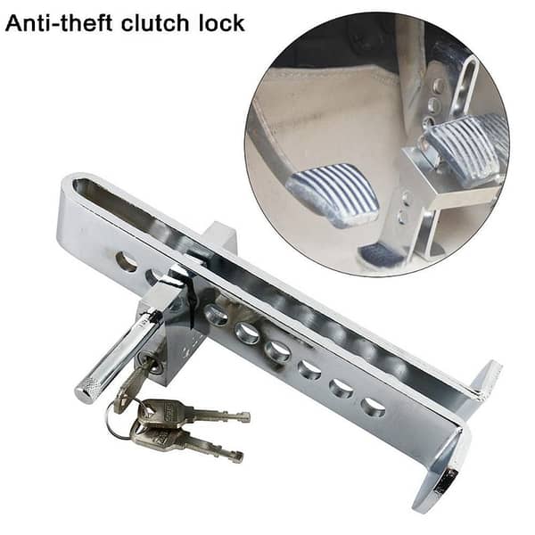 Heavy Duty Car Pedal Lock – Alloy Steel Anti-Theft Device for Brake & Clutch