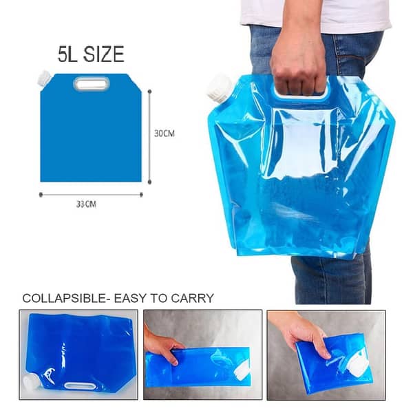 10L Foldable Water Storage Bag – Portable Soft Water Container for Camping & Outdoor Use