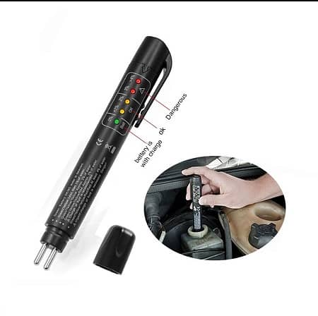 1 Pc LED Brake Fluid Tester Pen for Automotive Brake Fluid Moisture Testing