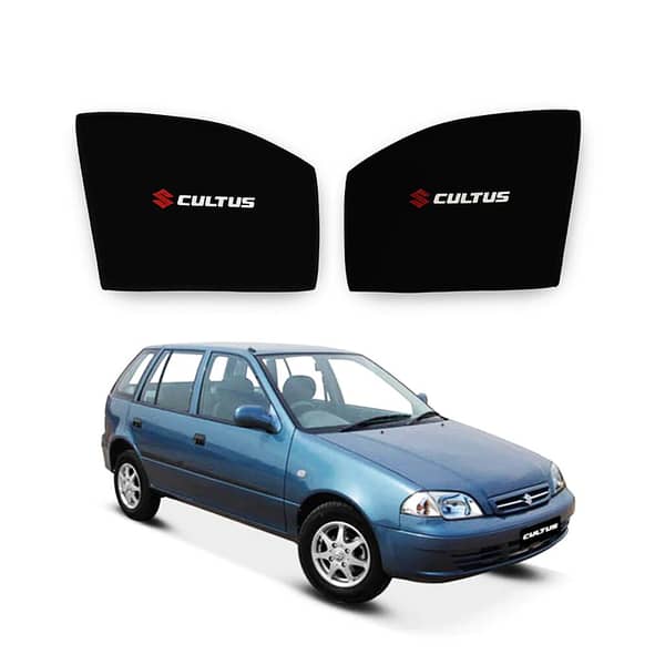 Suzuki Cultus (2003-2017) Custom Fit Magnetic Sun Shades – UV Protection and Privacy Mesh (Set of 4)