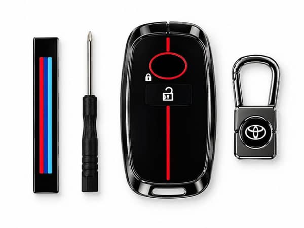 Toyota Raize Key Cover with Metal Shell – Premium Smart Car Key Case, Remote Fob Protector