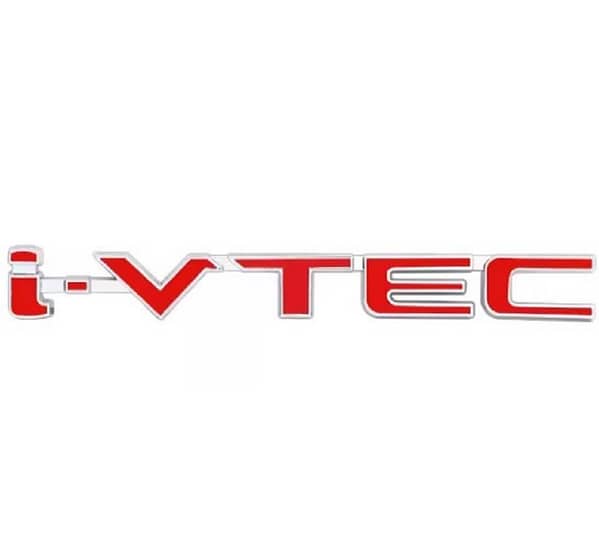 3D Chrome Metal i-VTEC Logo Emblem for Exterior, Premium Car Badge