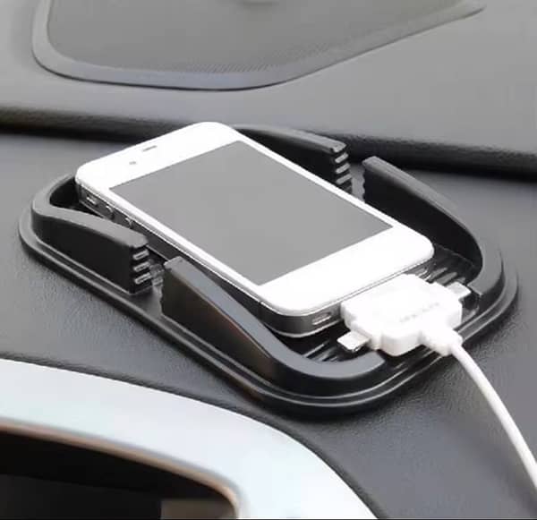 Universal Car Dashboard Phone Holder Pad — Anti-Slip Silica Gel Mat for Phones, Sunglasses, and Small Items