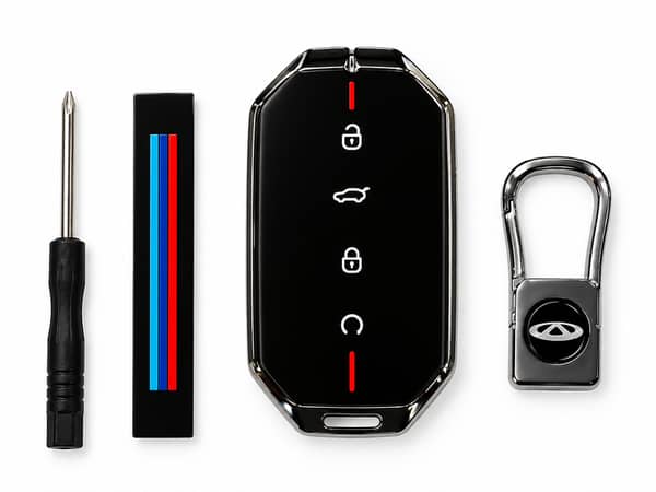 Jaecoo J5 Key Cover with Metal Shell – Premium Smart Car Key Case and Fob Protector