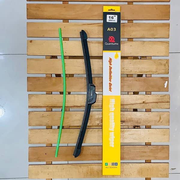QuantumX Premium Silicone Wiper Blade 16 Inch Universal Windshield Wiper for Cars