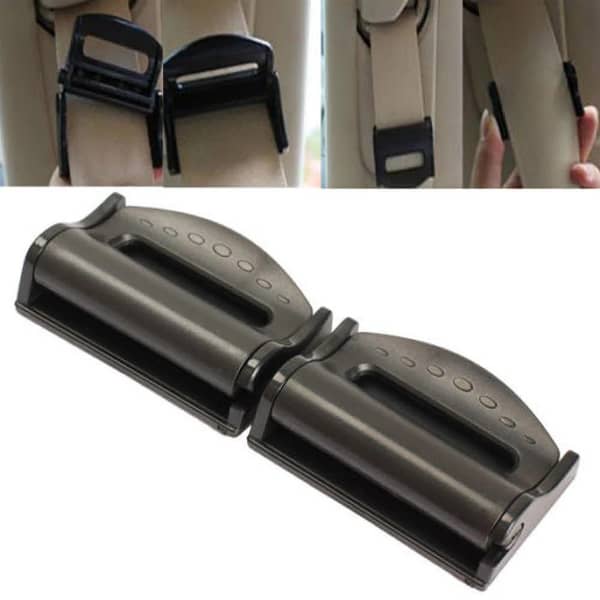 2 Pcs Universal Car Seat Belt Stopper Clip – Safety Belt Buckle Holder and Positioner for Comfortable Driving