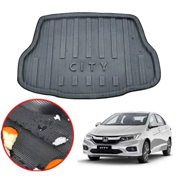 Honda City 2021-2022 Custom Fit Foam Trunk Mat – Waterproof, Anti-Slip Cargo Boot Liner (Heavy Duty)