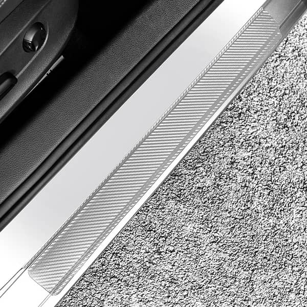 4Pcs Universal Carbon Fiber Car Door Edge Protectors 60cm x 6.7cm