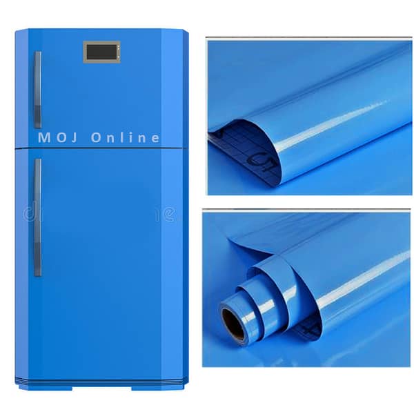 Self-Adhesive Waterproof PVC Fridge Sticker Roll for Cabinets, Shelves, and Furniture
