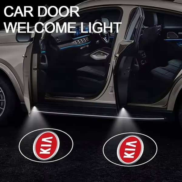 2-Piece KIA Car Door Logo Projection Light – LED Welcome Ghost Shadow Laser Lights