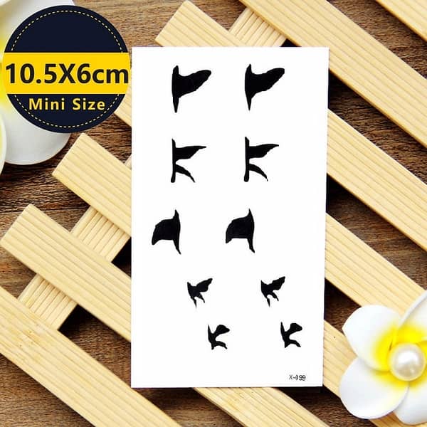 Premium Flying Birds Temporary Tattoo Sticker - Long-Lasting, Waterproof Body Art