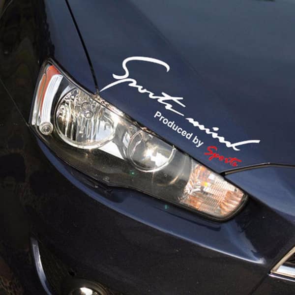 SPORTS MIND Car Sticker – Premium Reflective Vinyl Decal for Cars, SUVs, Bikes & Auto Body