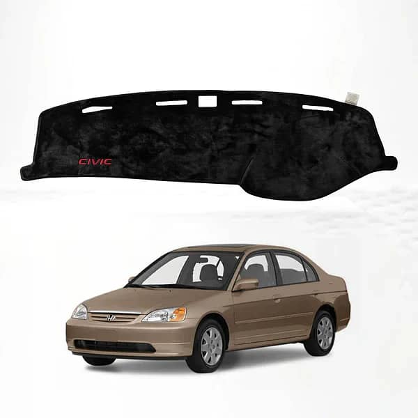 Honda Civic 2001-2005 Dashboard Cover Non-Slip Velvet Mat with UV Protection