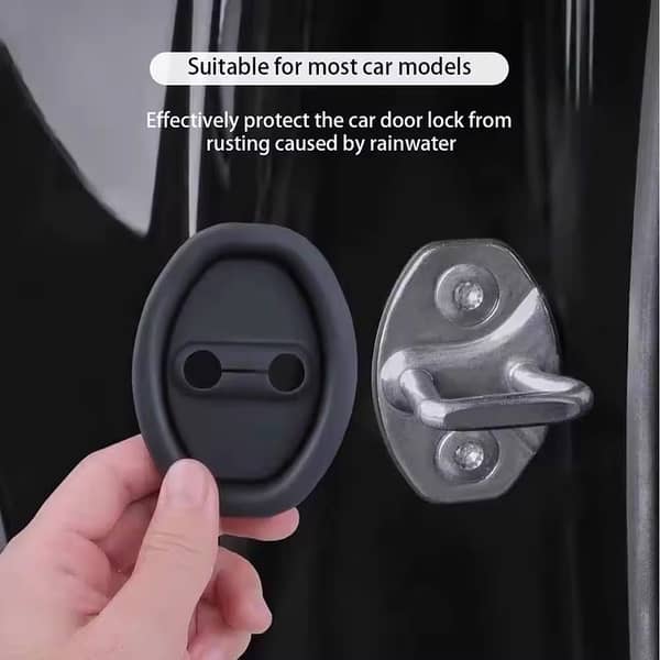 Universal Car Door Rubber Buffer Protectors (4-Piece) Anti-Collision Shock Absorber Pads for Vehicle Doors