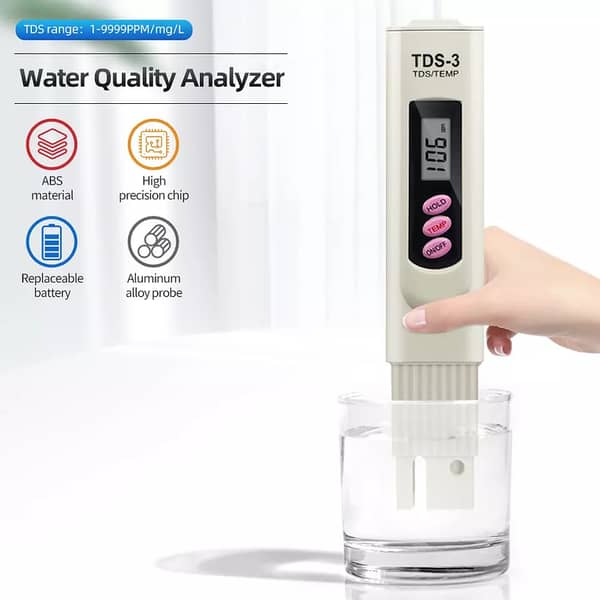 Portable Digital TDS Meter Water Quality Tester PPM Filter Purity Tester Pen with LCD Display