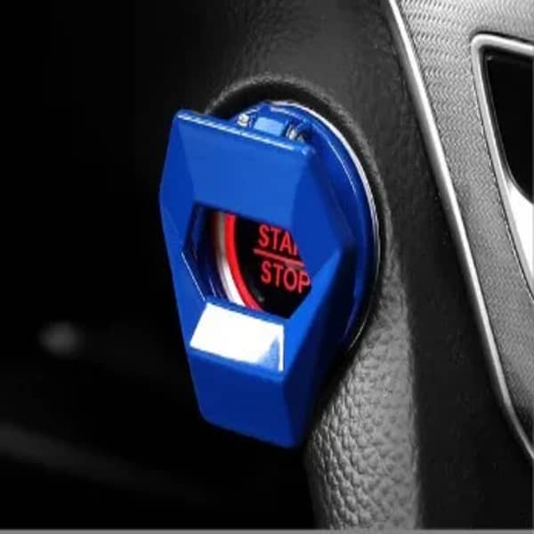 1 Pc Universal Car Engine Start Stop Button – Metal Push Start Ignition Switch Cover, On/Off Power Button for SUV, Car Interior & Styling