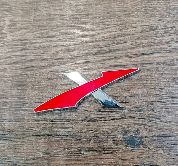 3D Civic X Metal Logo Badge Emblem for Cars – Universal Self-Adhesive Car Exterior Accessory