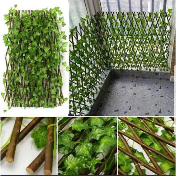 Artificial Garden Plant Fence UV Protected Privacy Screen Outdoor Indoor Green Wall Decoration 2 Feet Length 4 Feet Width