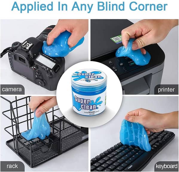 Universal Car Vent Magic Dust Cleaner Gel – Keyboard, Laptop & Interior Cleaning Slime