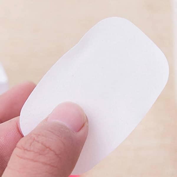 Travel Soap Paper Sheets Portable Hand Wash Soap Box for Camping, Hiking & Office