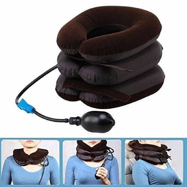 Portable Cervical Traction Neck Pillow – Spine Support Pain Relief Pillow for Neck Care