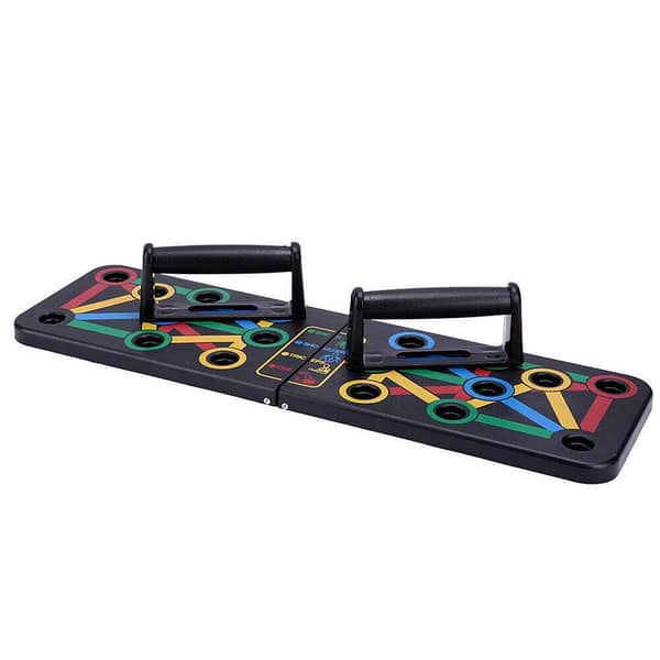 1 Pc 9-in-1 Foldable Push Up Board with Handles – Home Gym Fitness Training System