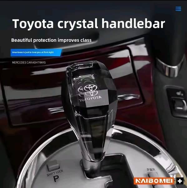 1 Pc Crystal LED Gear Shift Knob with Toyota Logo