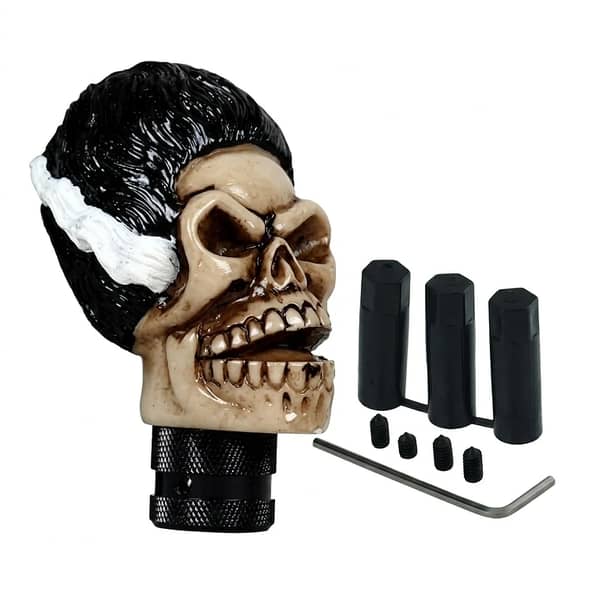 1 Pc Skull Head Gear Shift Knob for Universal Manual Transmission
