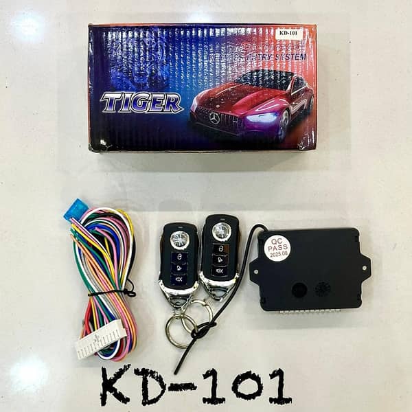 1 Set Universal Car Central Locking Kit with 2 Remotes for Keyless Entry