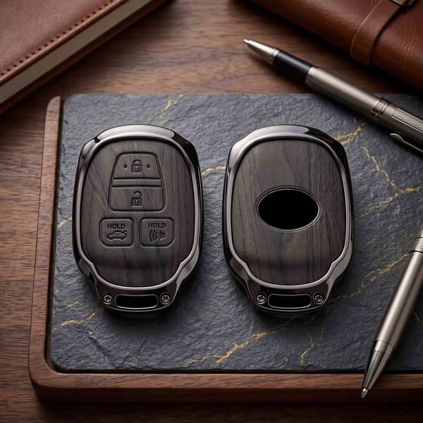 Toyota Corolla 2015 Elite Series Metallic Key Case in Black – Zinc Alloy Protection