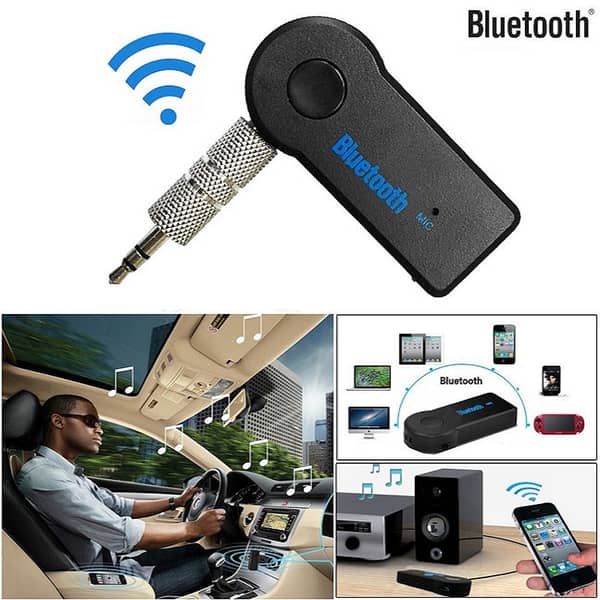 Bluetooth 5.0 AUX Music Receiver – Universal 3.5mm Wireless Audio Adapter for Car Stereos, Home Speakers & Headphones