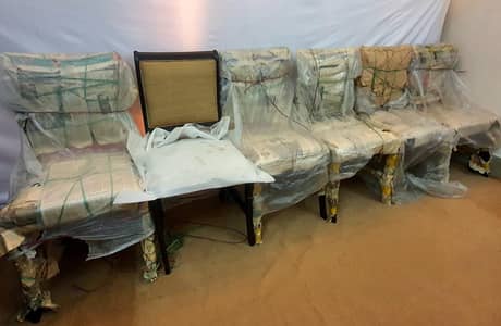 6 wooden chairs