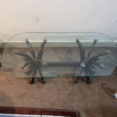 1 center table with 2 side tables