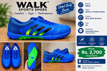 WALK Sports Shoes Size 42 – Used Once