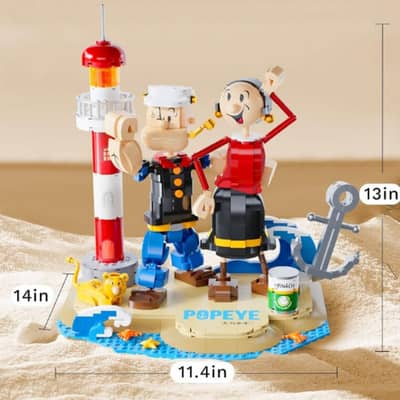 Popeye the sailor man building block