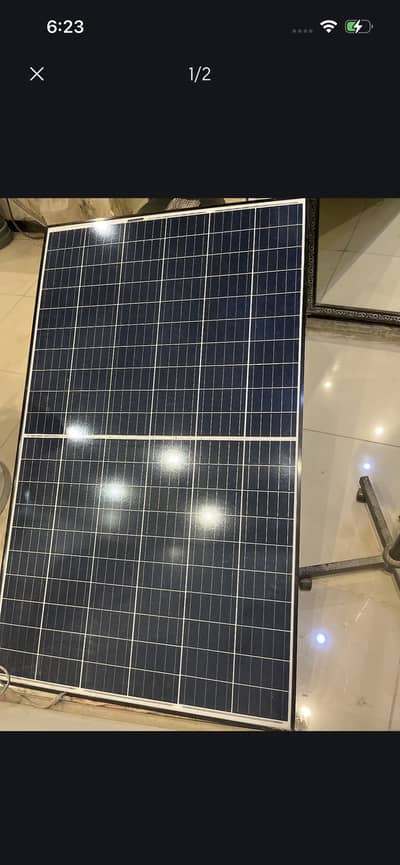 4 solar panels with structure