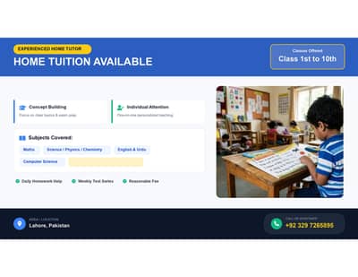 Personalized Home Tutor for Class 1 to 10 | Conceptual Learning & Test