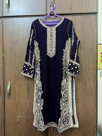 purple Velvet dress