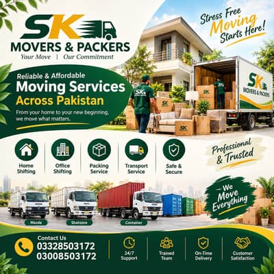 Movers & Packers Services/home shifting/Shehzore Mazda/Good Transport