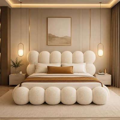 Bed / Poshish bed / Bubble bed / Poshish bubble bed/ Wooden bed