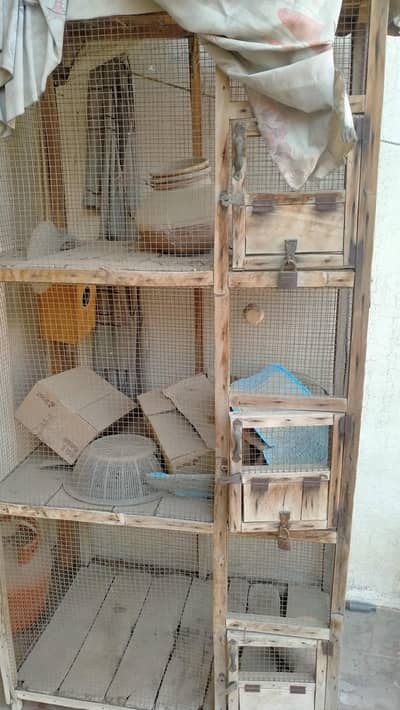wooden cage