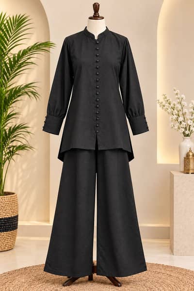 Black Cuff Two Piece Women’s Suit | COD | Rs. 3000