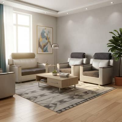 Sofa Set / Wooden Sofa / 6 Seater Luxury Sofa for Sale